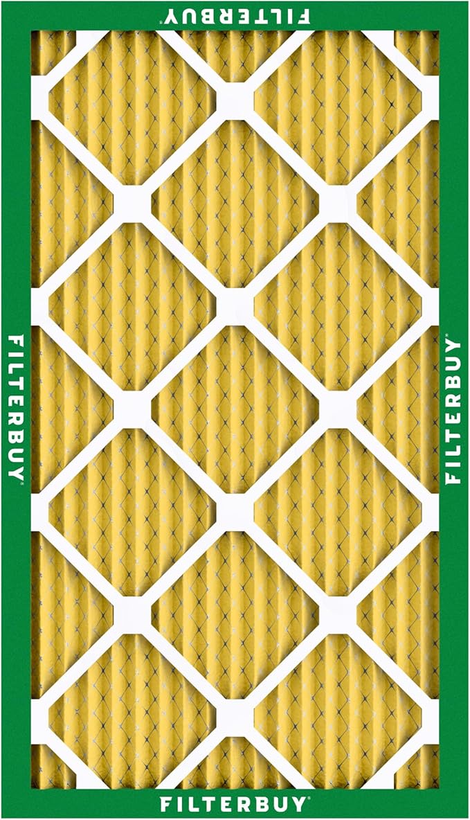 Filterbuy 13x21.5x1 Air Filter MERV 11 Superior Pet & Allergy Defense (6-Pack), Electrostatic Pleated HVAC AC Furnace Filters Replacement, Made in USA (Actual Size: 12.88 x 21.50 x 0.75)