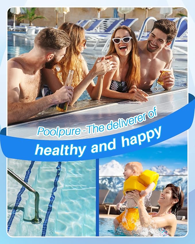POOLPURE PLF6CH-960 Spa Filter Replaces PJW60TL-F2S, Jacuzzi Filters J-300, J400, Filbur FC-2800, 6540-476, 6540-383, Hot Tub Filter with Closed Handle(Not be Removed) 1PACK (Pack of 2)