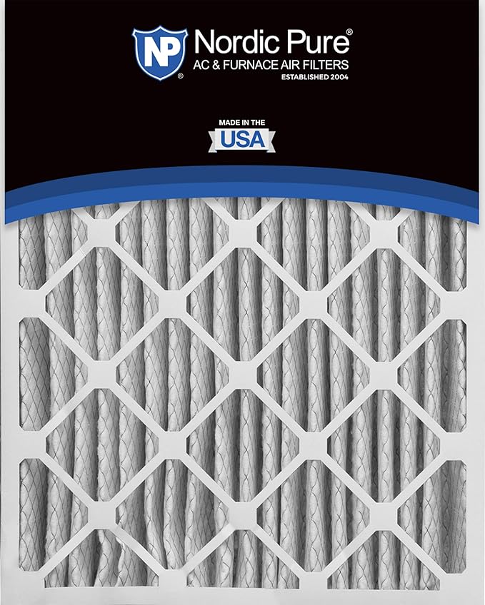Nordic Pure 20x25x5 (Actual Size: 19 3/4 x 24 3/4 x 4 3/8) Lennox X6673 X6675 Replacement MERV 15 Air Filters 4 Pack