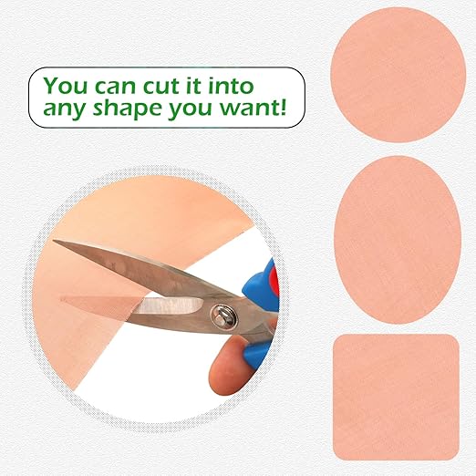 Copper Mesh Screen - 23.6" x 39.4", 100 Mesh, Dense Filter, 99.9% Pure Copper Fabric DIY Kit for Window Protection