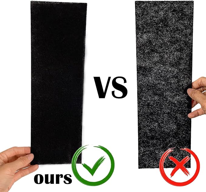 Activated Carbon Air Vent Filters for Home - 4" x 10" Dust Control Activated Charcoal Floor Vent Filters - Air Filter Freshener for Home Vents to Purify Indoor Air and Homes - (24-Pack)