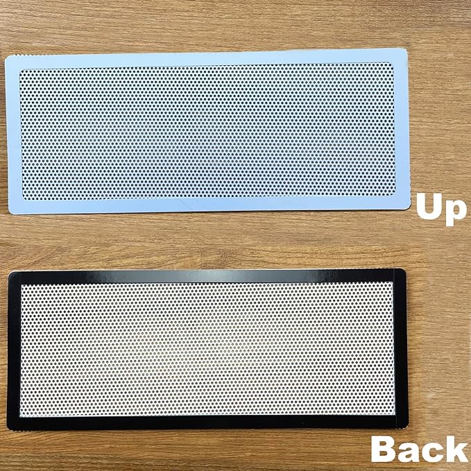 White Floor Register Vent Screen Cover 4"x12" Magnetic, Perfect for Wall/Ceiling/Floor Air Vent Filters (4-Packs)