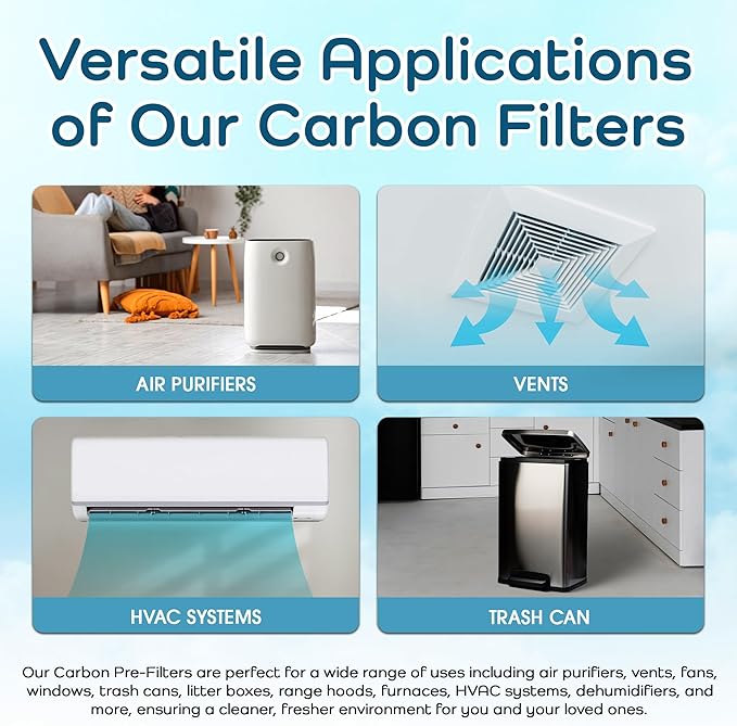 Breathe Naturally "R" Replacement Air Filters Compatible with Honeywell Air Purifier HPA300, HPA200 and HPA100 Series - True Honeywell HEPA Filter for Home Purifiers -7.5"x10.25"x1.5" (3 HEPA Filters)