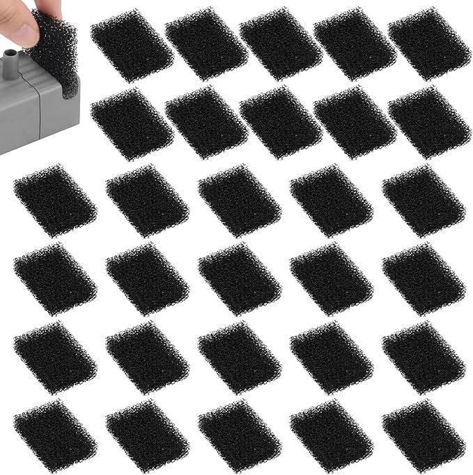 30pcs Pet Fountain Replacement Filter, Cat Drink Water Filter Replace Foam Filter Pet Fountain Foam Filter Compatible with PETKIT Eversweet 3 Pro