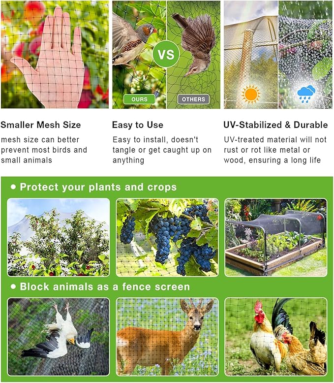 Garden Chicken Wire Animals Enclosure 304 Stainless Steel Woven Wire Mesh Welded Mesh Galvanised Steel Wire Hard and Heat Resisting Wire Mesh Used for Many Projects (Size : L:1m-H:1m-0.6cm)