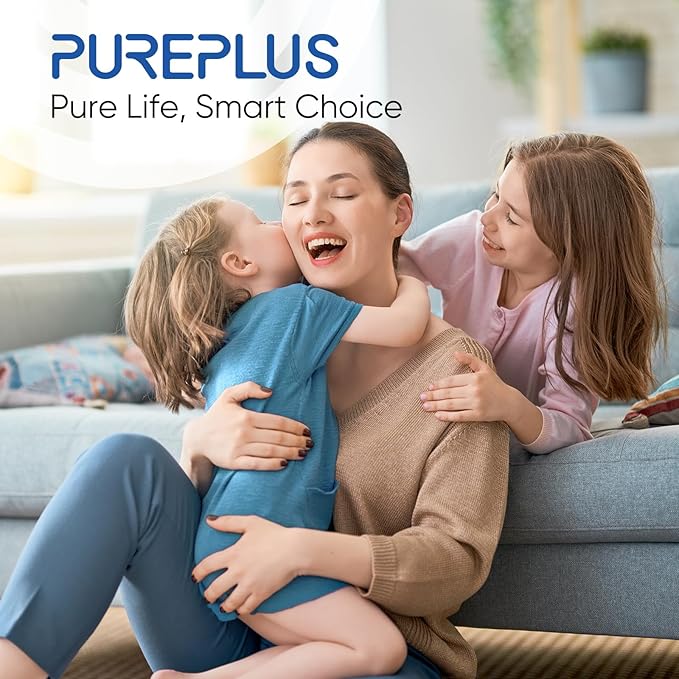 PUREPLUS 5 Micron 4.5"x 10" 2-Stage Whole House Water Filter Cartridge Combo Kit with KDF and Activated Carbon Block Filter, Replacement for WFHDC8001, CB-BB-10, GE FXHTC, GXWH40L, GXWH35F, 1PACK