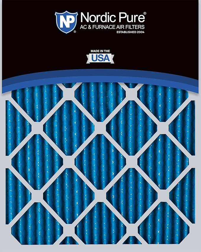 Nordic Pure 16x30x1 (Actual Size: 15 3/4 x 29 11/16 x 3/4) Pleated MERV 7 Air Filters 6 Pack