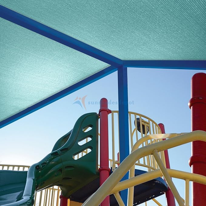TANG Sun Shade Fabric Roll 8'x90' Shade Cloth for Garden Turquoise Green HDPE Mesh Shading Pergola Cover Replacement Canopy, 95% Blockage Sunshades for Outdoor Patio Backyard Plant