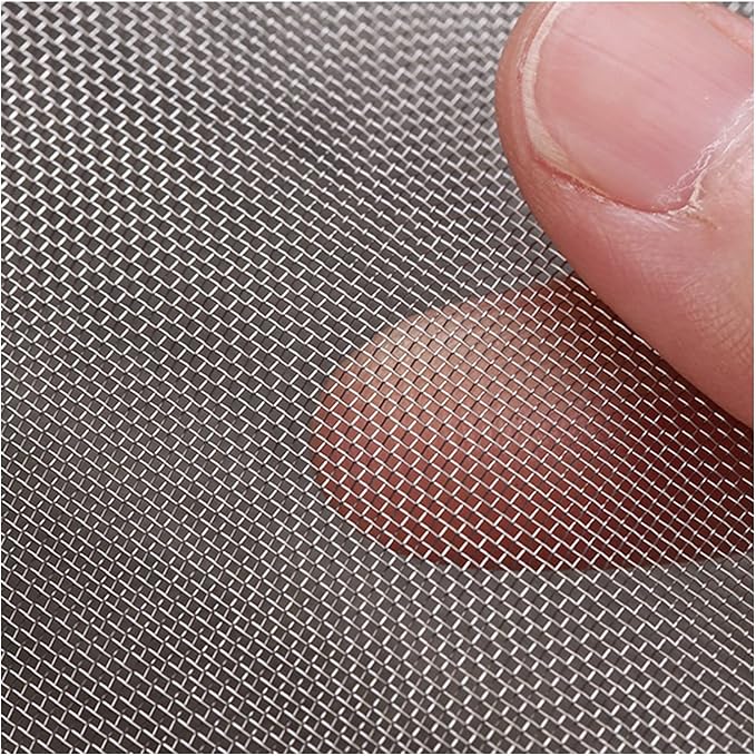 The Wire net Stainless Steel Woven Wire Mesh 304 Stainless Steel Woven Wire 30 Mesh Fine Screen Mesh, Garden Insect Screen, for Air Bricks, Window, Vents, Filter,Silver-1x5m(1x13m)
