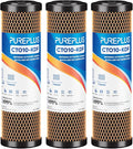 1 Micron 2.5" x 10" Whole House CTO Carbon Water Filter Cartridge Replacement for Under Sink Water Filter System, Dupont WFPFC8002, WFPFC9001, FXWTC, SCWH-5, WHEF-WHWC, WHCF-WHWC, AMZN-SCWH-5, 3Pack