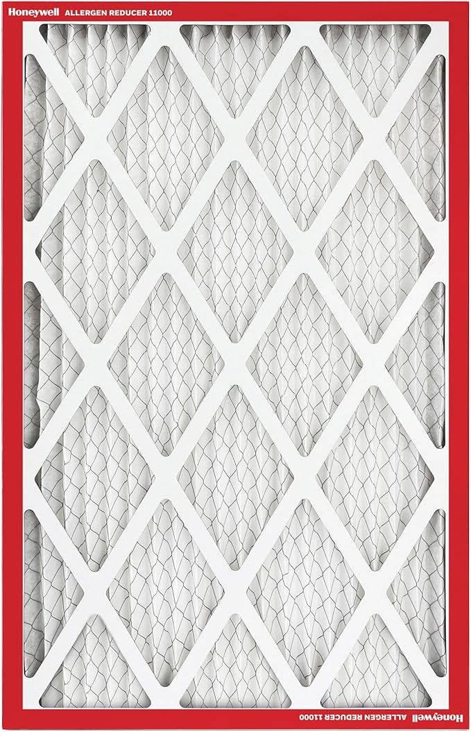 Honeywell 18x24x1 MERV 11 Allergen Reducer 11000 Electrostatic Pleated HVAC AC Furnace Air Filter (12-Pack) | Replacement Filter for Home Use | Made in USA