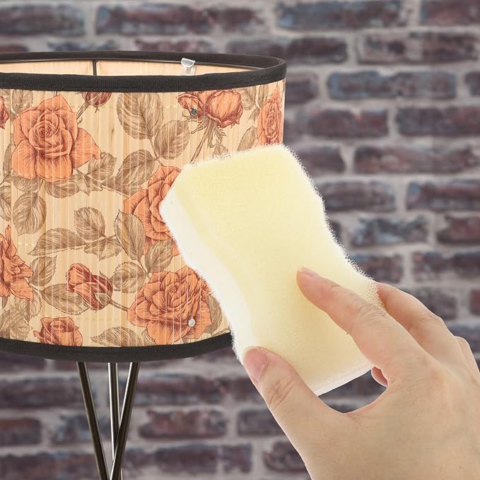 Lampshade Cleaning Sponge 15Pcs Set Reusable Dry Fabric Cleaner Sponges for Dust, Ash, Pet Hair Removal on Lampshades, Curtains, Crafts Household Cleaning