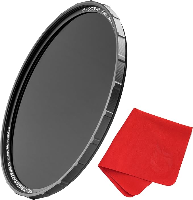 Breakthrough Photography 62mm X2 3-Stop Fixed ND Filter for Camera Lenses, Neutral Density Professional Photography Filter, MRC8, H-K9L Glass, Nanotec, Ultra-Slim, Weather-Sealed