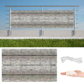 Privacy Screen Protector 8.2' x 59' (HDPE) UV Protection Weather-Resistant Patio Privacy Screens for Balcony, Included Cable Zip Ties for Wall Screen, Outdoor Garden, Wedding Decor, Floor Pattern