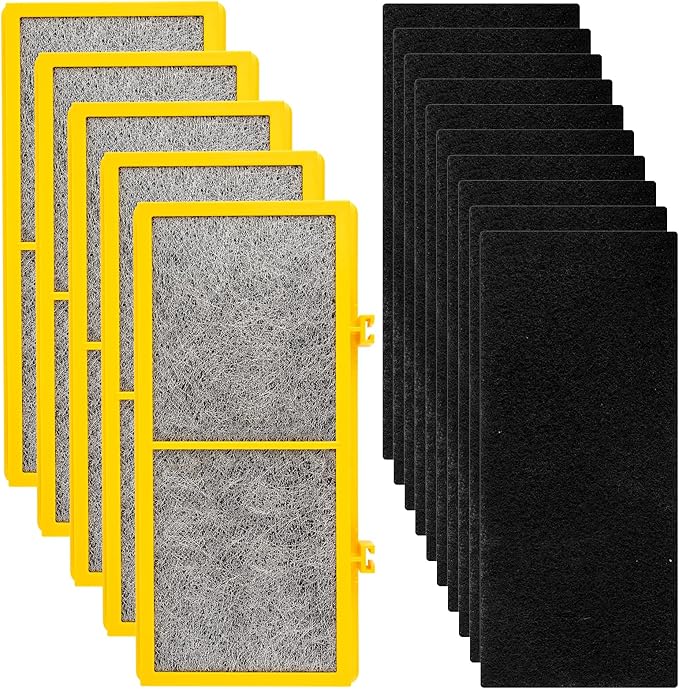 (15 Pack) AER1 Filter 5 HEPA Filters + 10 Carbon Booster Filters Compatible With Holmes AER1 Type Total Air Filter HAPF30AO-Odor Eliminator Filter, True HEPA Filter, Replacement Filter Accessories