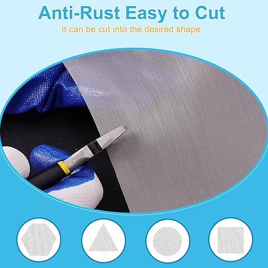 16 Pcs 13x9 (33cmx23cm) 40 Mesh 304 Stainless Steel Wire Mesh Sheet, Rustproof Metal Mesh Sheet Screen for DIY Crafts, Vent Covers, Garden Fencing, Window Protection & Industrial Filters